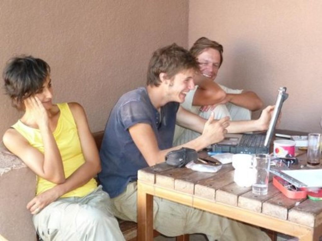 Fig. 37: … looking at it on the Toughbook screen – but why is everybody laughing? (photo: S. G. Schmid)