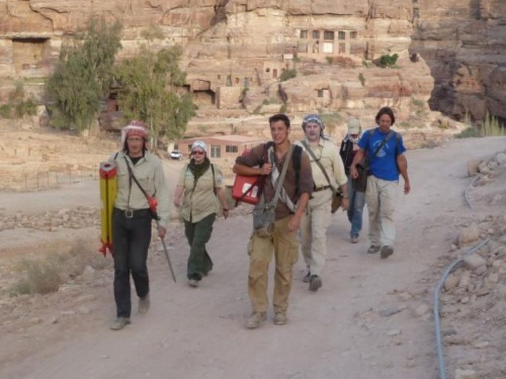 Fig. 68: Bernhard Kolb, Maija Holappa, Will Kennedy, Zbigniew Fiema, Nadine Bürkle and Guido Teltsch going to NEPP.