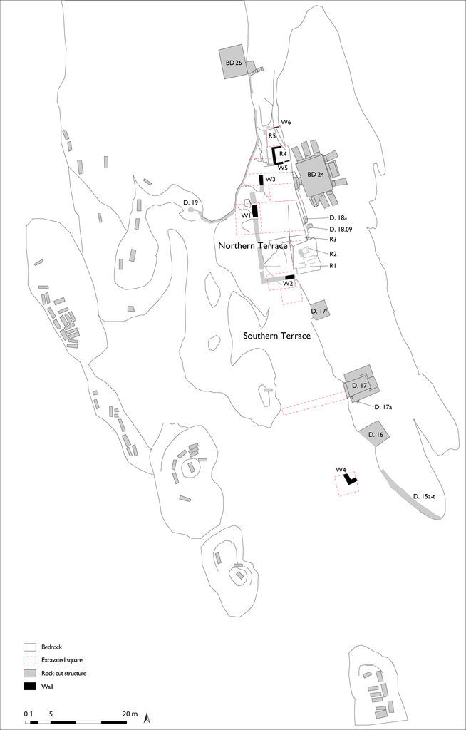 Fig. 1: General plan of the site (drawing: J. Falkenberg, L. Gorgerat, D. Koller)