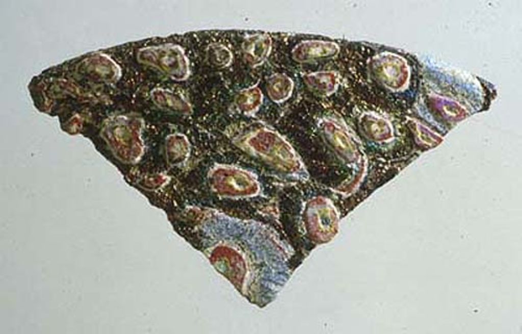 Fig. 16 b: Front of mosaic glass Nr. 2 (photo: D. Keller)