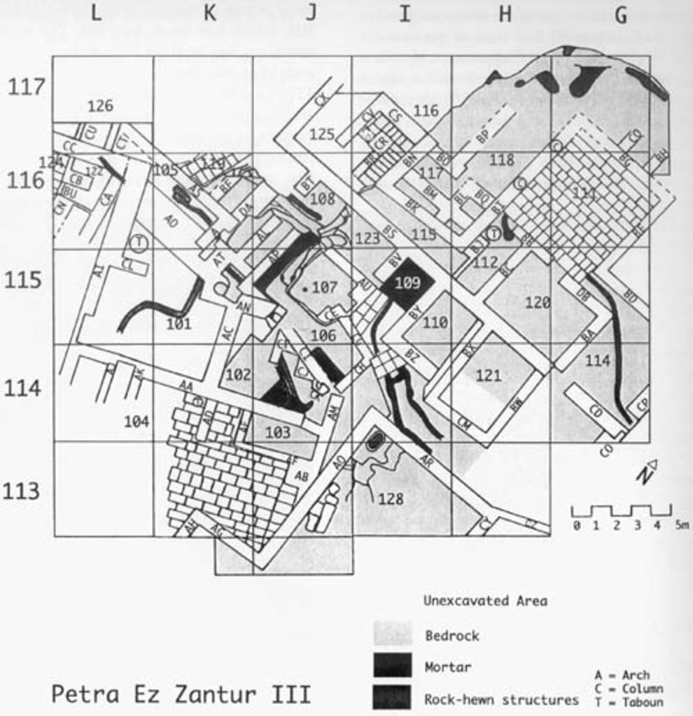 Fig. 11: EZ III. Schematic plan of the structures (drawing: M. Boillat)