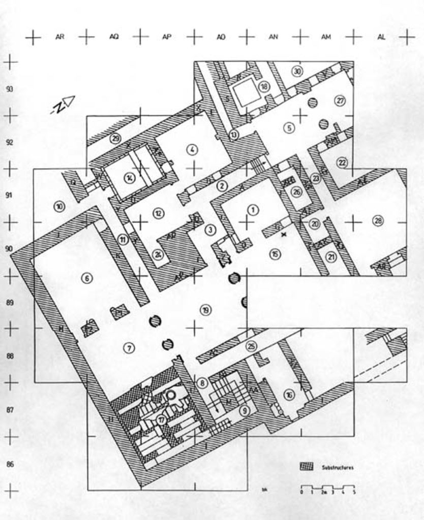 Fig. 1: EZ IV. Schematic plan of the structures (drawing: B. Kolb)