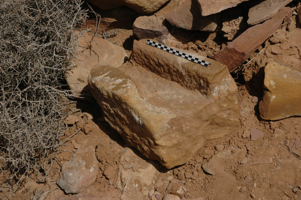 Fig. 21: Stone cut water channel from ST 7 (photo: S. G. Schmid)