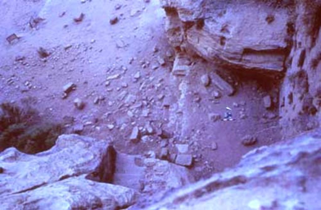 Fig. 17: Trench 7 on upper terrace from above before clearing (photo: S. G. Schmid)