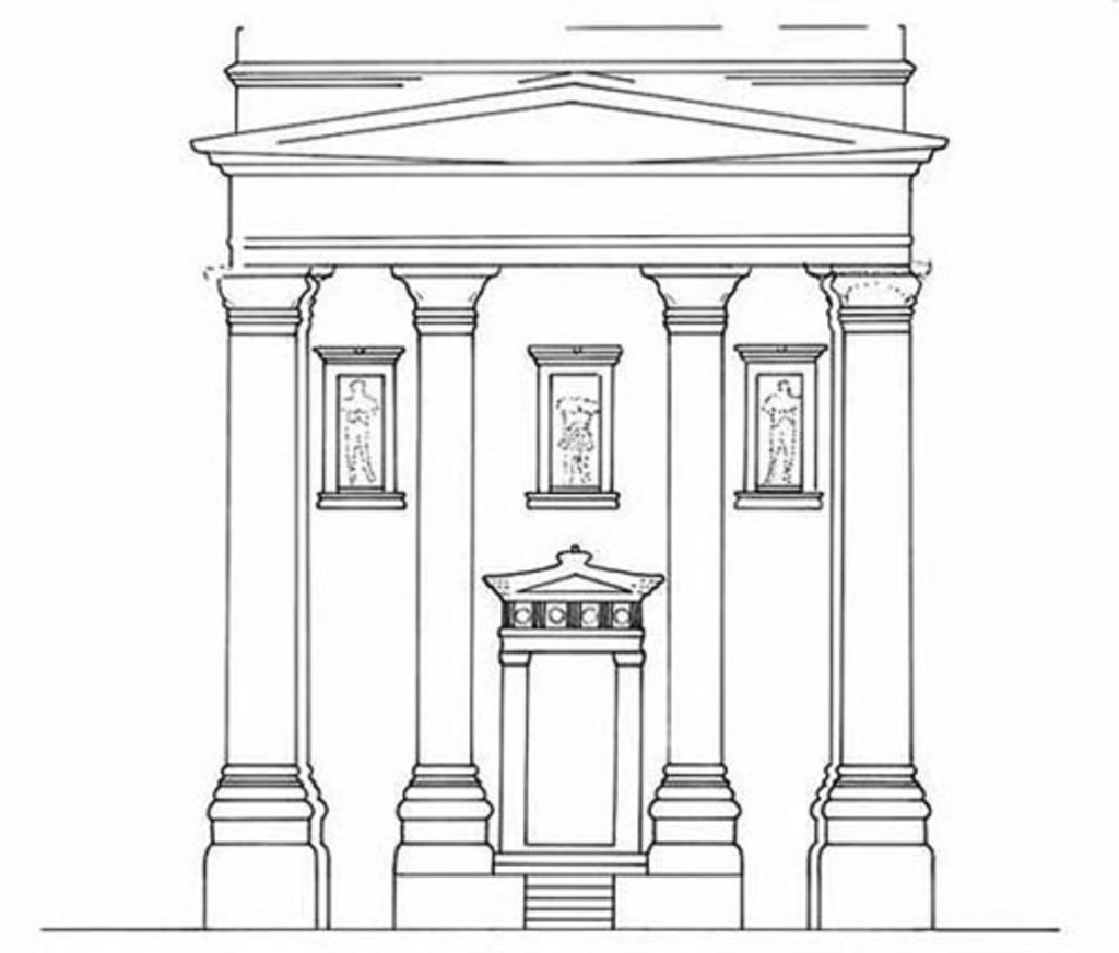 Fig. 12: Lower terrace, Soldier Tomb; tentative reconstruction (photo: S. G. Schmid)