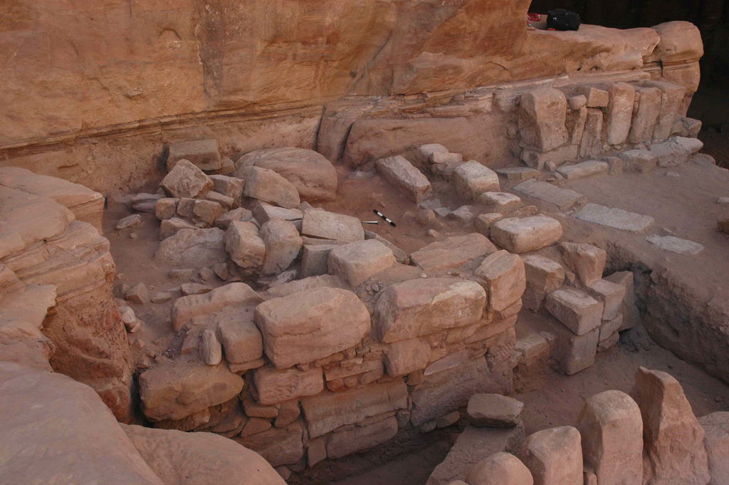 Fig. 10: Wadi Farasa East, Medieval rooms on NE-corner of the complex (photo: S. G. Schmid)