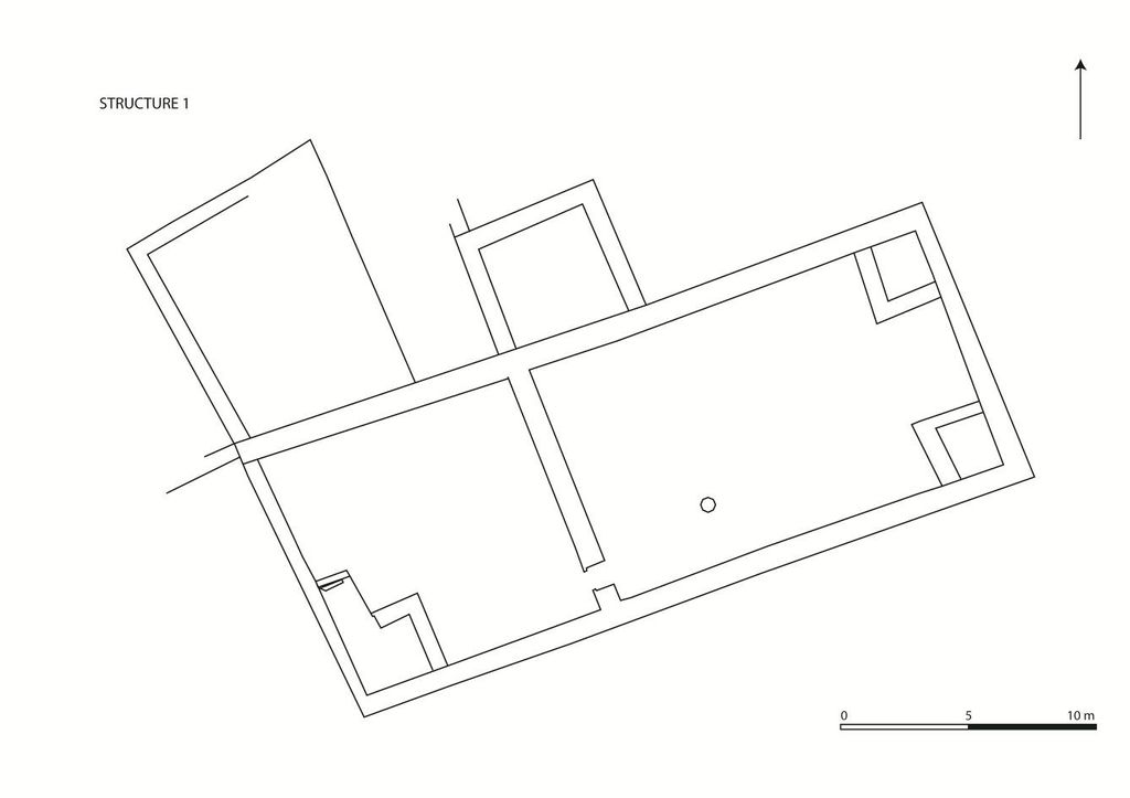 Fig. 7: Plan of structure 1 (plan: M. Holappa and J. Falkenberg)