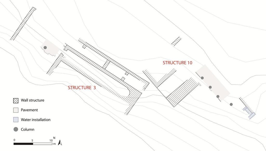 Fig. 15: The plan of Structures 3 and 10 (plan: M. Holappa and J. Falkenberg)