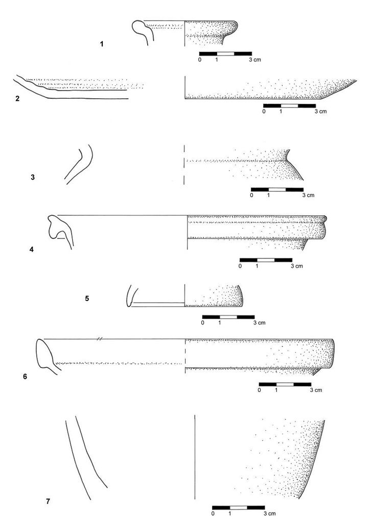 Fig. 14: Céramique provenant de différents secteurs (photo: S. G. Schmid)