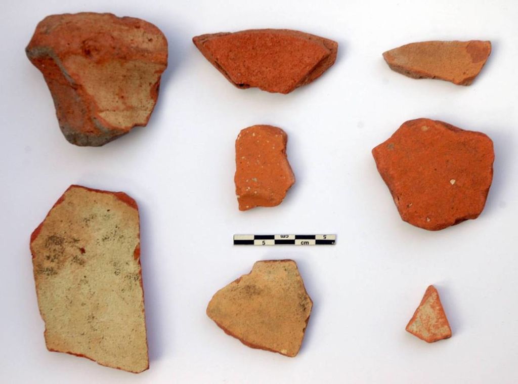 Fig. 15: Fragments d’amphores, de céramiques communes et de tuiles provenant de la ST 09 (photo: S. G. Schmid)