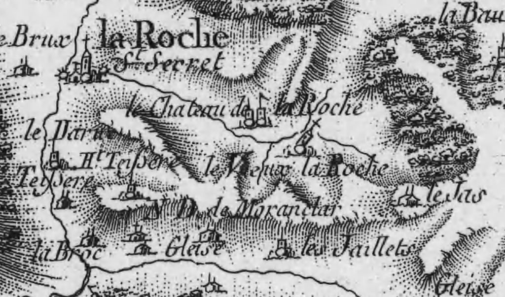 Fig. 20: Extrait de la carte de Cassini (plan: IGN)